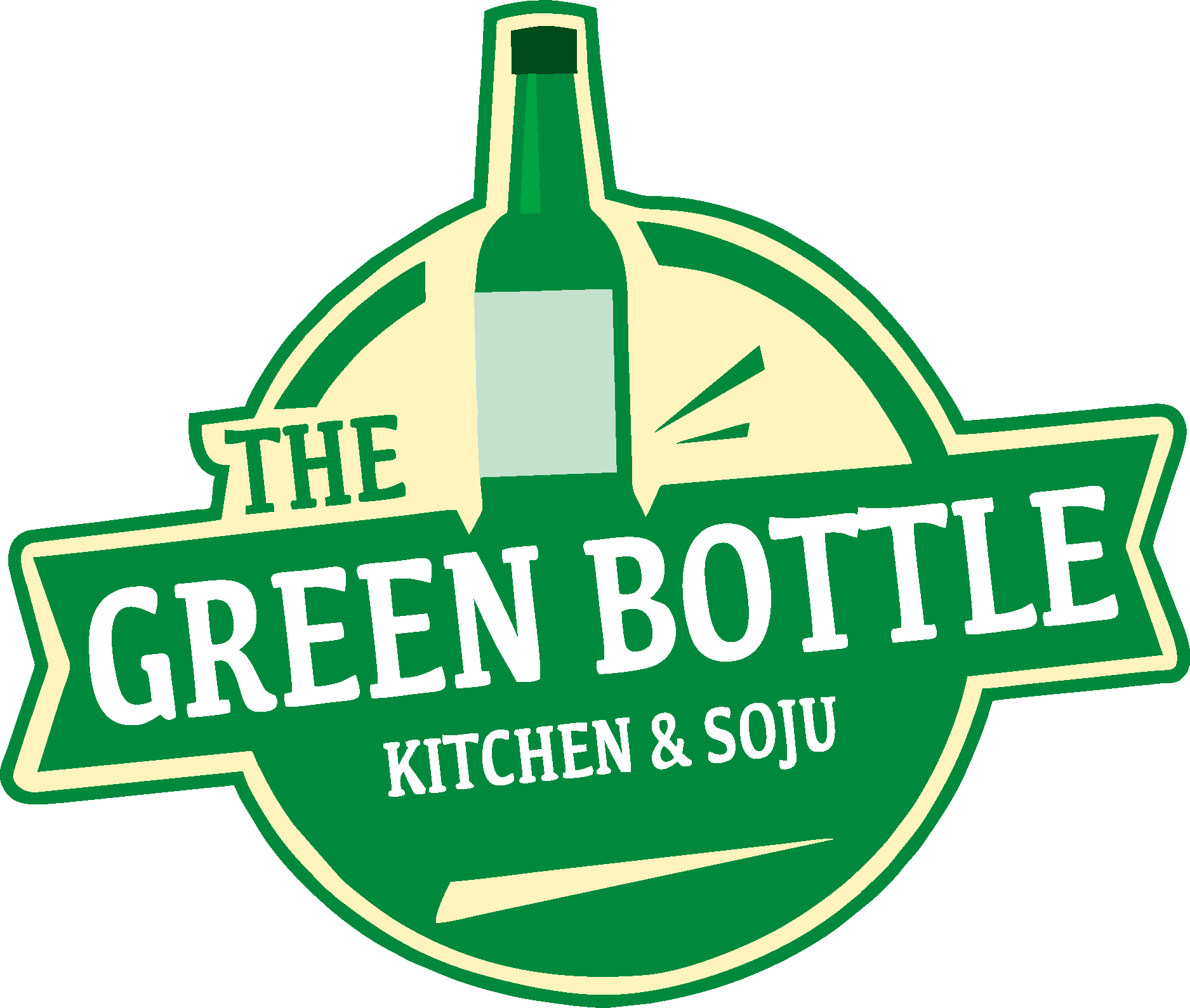 The Green Bottle Logo Vector Logo